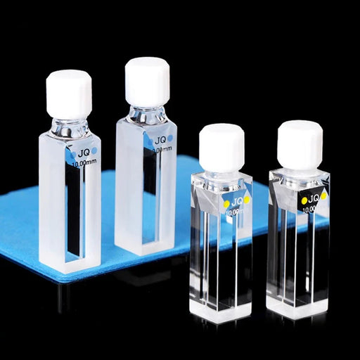 Quartz Cell with Stopper 10mm Trace Colorimetric Dish 350ul | NEXACULE - Sealed Cuvettes