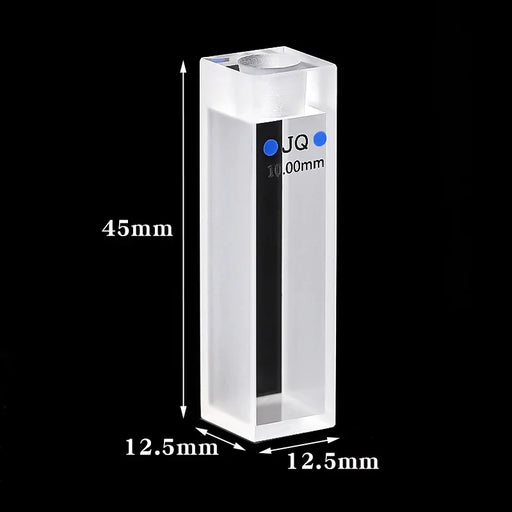 Quartz Closed Cuvette UV Quartz Band Plug Two Pass Light | NEXACULE - Sealed Cuvettes