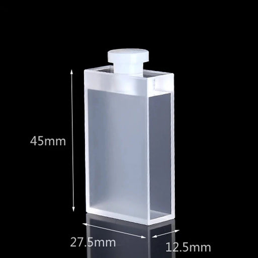 8.8ml Quartz Closed Cuvette Airtight 25mm Two Way Light | NEXACULE - Sealed Cuvettes