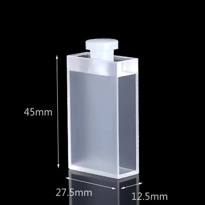 8.8ml Quartz Closed Cuvette Airtight 25mm Two Way Light | NEXACULE - Sealed Cuvettes