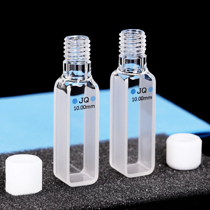 3.5ml Quartz Cuvette Cell with Screw Cap 10mm for Chemistry | NEXACULE - UV Quart Cuvettes