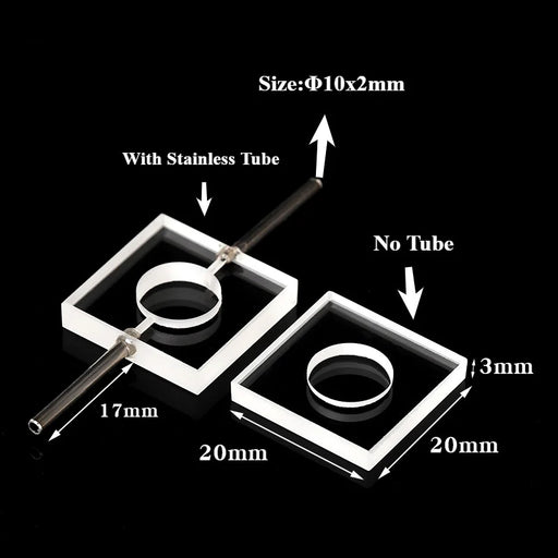 Quartz Flow Cuvettes Quartz Smaple Cells Can be Customized| NEXACULE - Flow Cuvettes