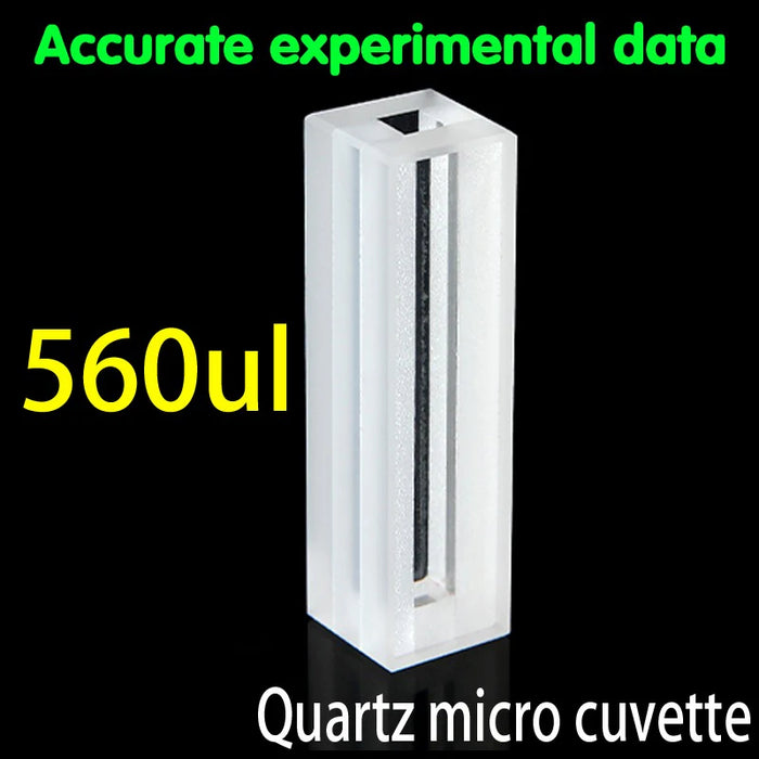 560ul Micro Quartz Cuvette with Lid 4mm Two Polished Windows| NEXACULE - UV Quart Cuvettes