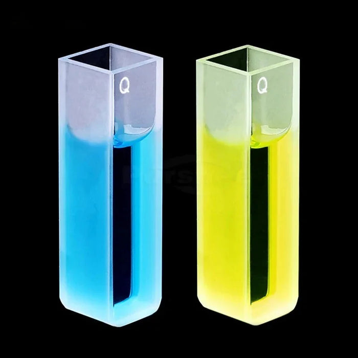 Quartz Cuvettes Standard Cells with lid and Round Bottom | NEXACULE - UV Quart Cuvettes