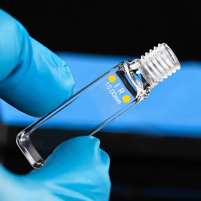Infrared Quartz Fluorescence Cuvette 10mm Cell with Screw Cap | NEXACULE - Infrared Ray Cuvettes
