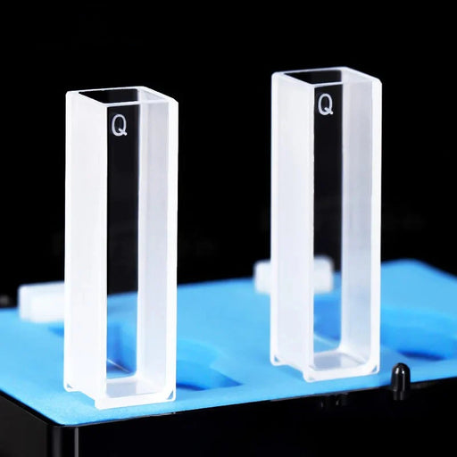 2 pcs Quartz Cuvette Cells10mm for Spectrophotometer Lab | NEXACULE - UV Quart Cuvettes