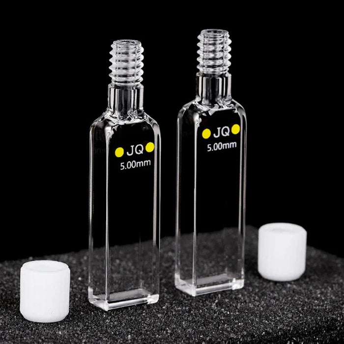 5mm Quartz Closed Fluorescent Cuvette Airtight Paired Plug | NEXACULE - Sealed Cuvettes