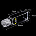 Quartz Fluorescence Cuvette Cell with Screw Cap 10mm for Lab| NEXACULE - Sealed Cuvettes