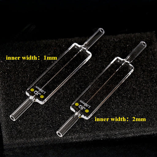 Quartz Micro Flow Cell 10mm Quartz Cuvettes Two Way Light  | NEXACULE - Flow Cuvettes
