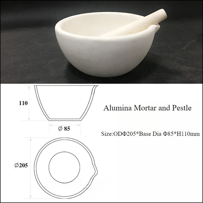 99High Pure Alumina Ceramic Mortar and Pestle Wear-Resisting | NEXACULE - Alumina crucibles