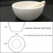99High Pure Alumina Ceramic Mortar and Pestle Wear-Resisting | NEXACULE - Alumina crucibles