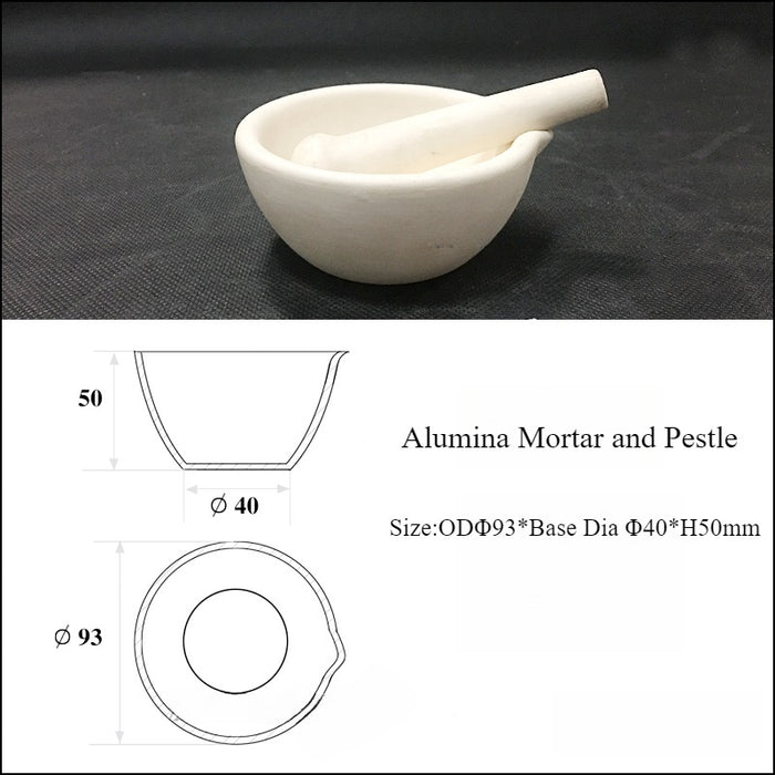 99High Pure Alumina Ceramic Mortar and Pestle Wear-Resisting | NEXACULE - Alumina crucibles