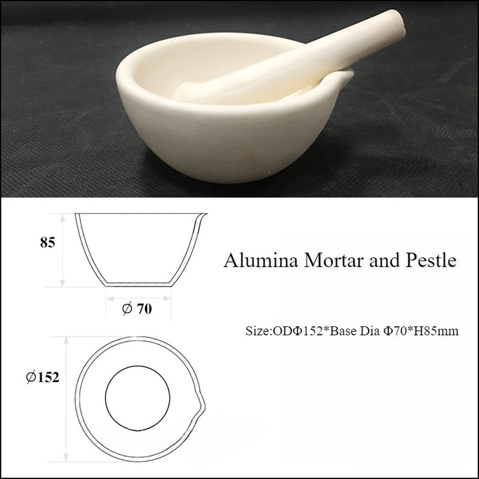 99High Pure Alumina Ceramic Mortar and Pestle Wear-Resisting | NEXACULE - Alumina crucibles