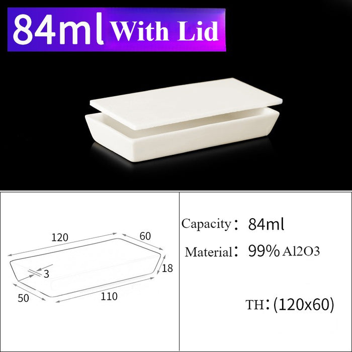 99Alumina Ceramic Aluminum Melting Crucible Boats Trapezoid | NEXACULE - Alumina Ceramic