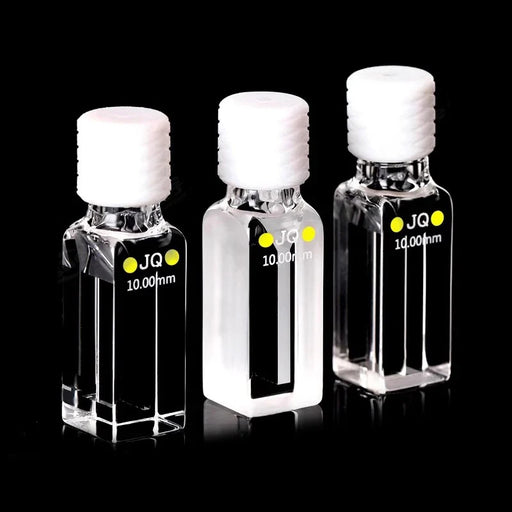 Quartz Cuvette Cell with Screw Cap UV Closed Four Way Light | NEXACULE - Subminiature Cuvettes