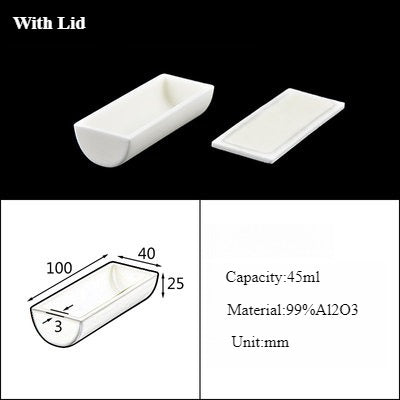 Alumina Crucible Boat Ceramic High Alumina Colmbustion Boat| NEXACULE - Alumina Ceramic