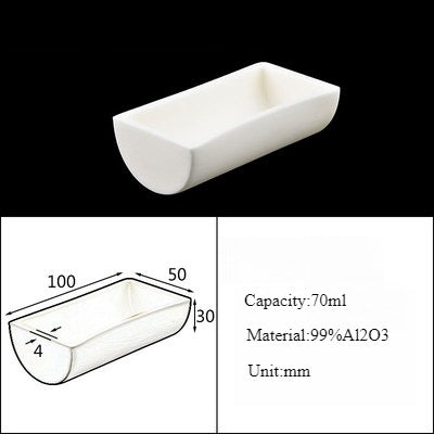 Alumina Crucible Boat Ceramic High Alumina Colmbustion Boat| NEXACULE - Alumina Ceramic