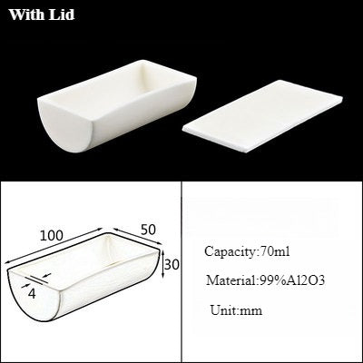 Alumina Crucible Boat Ceramic High Alumina Colmbustion Boat| NEXACULE - Alumina Ceramic