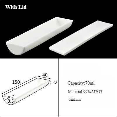 Alumina Crucible Boat Ceramic High Alumina Colmbustion Boat| NEXACULE - Alumina Ceramic