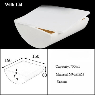Alumina Crucible Boat Ceramic High Alumina Colmbustion Boat| NEXACULE - Alumina Ceramic