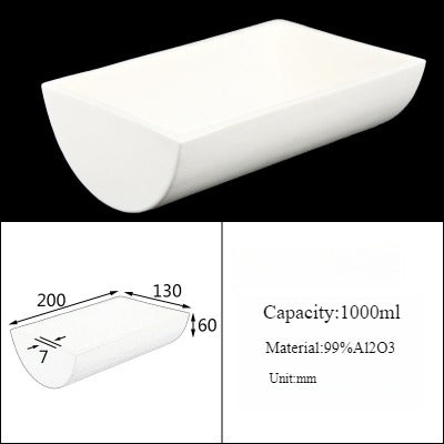 Alumina Crucible Boat Ceramic High Alumina Colmbustion Boat| NEXACULE - Alumina Ceramic