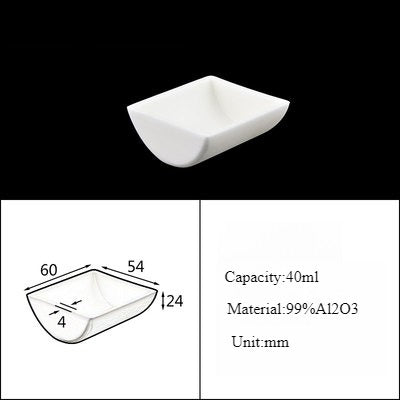 Alumina Crucible Boat Ceramic High Alumina Colmbustion Boat| NEXACULE - Alumina Ceramic