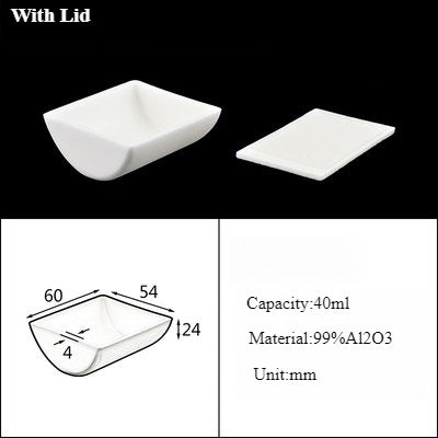 Alumina Crucible Boat Ceramic High Alumina Colmbustion Boat| NEXACULE - Alumina Ceramic