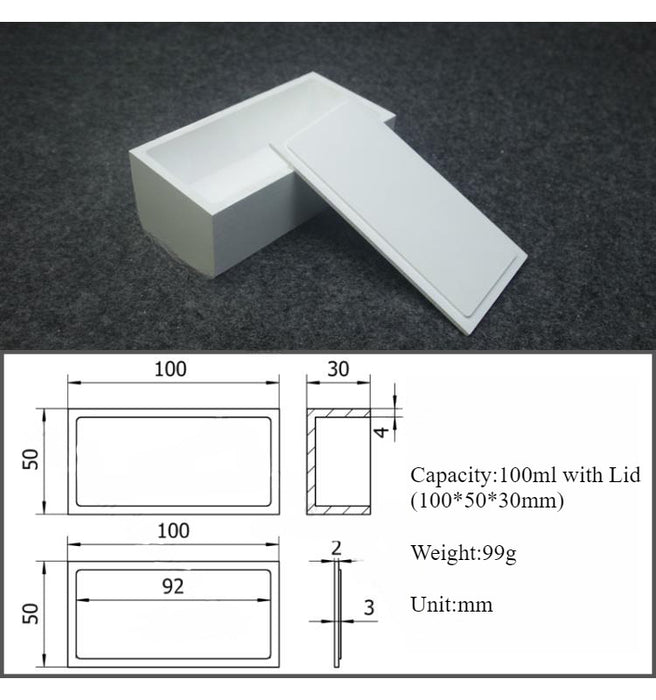 Boron Nitride Crucible Boron Nitride Ceramic Crucible Square | NEXACULE - Boron Nitride Crucible