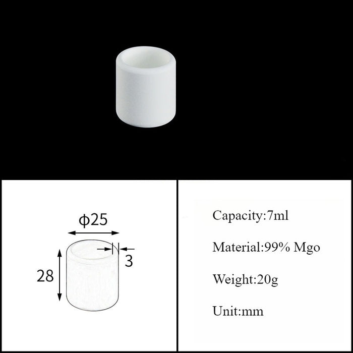 Magnesia Crucible Magnesium Oxide Crucible Mgo Cylinder| NEXACULE - Magnesia Crucible