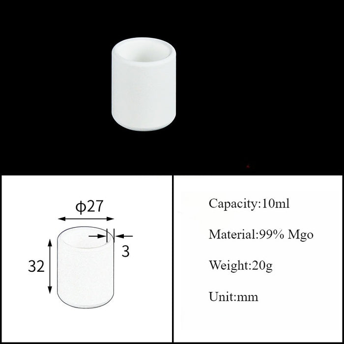 Magnesia Crucible Magnesium Oxide Crucible Mgo Cylinder| NEXACULE - Magnesia Crucible