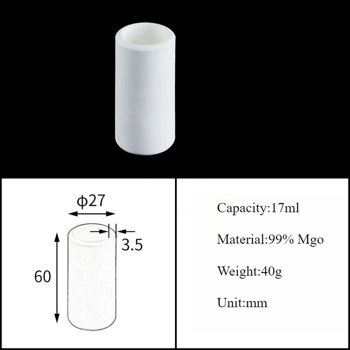 Magnesia Crucible Magnesium Oxide Crucible Mgo Cylinder| NEXACULE - Magnesia Crucible