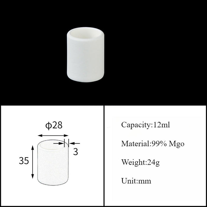 Magnesia Crucible Magnesium Oxide Crucible Mgo Cylinder| NEXACULE - Magnesia Crucible