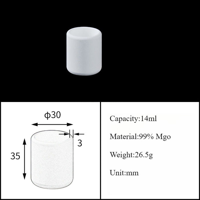 Magnesia Crucible Magnesium Oxide Crucible Mgo Cylinder| NEXACULE - Magnesia Crucible