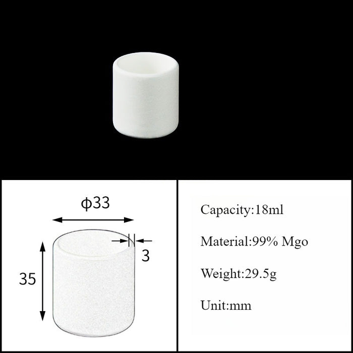 Magnesia Crucible Magnesium Oxide Crucible Mgo Cylinder| NEXACULE - Magnesia Crucible