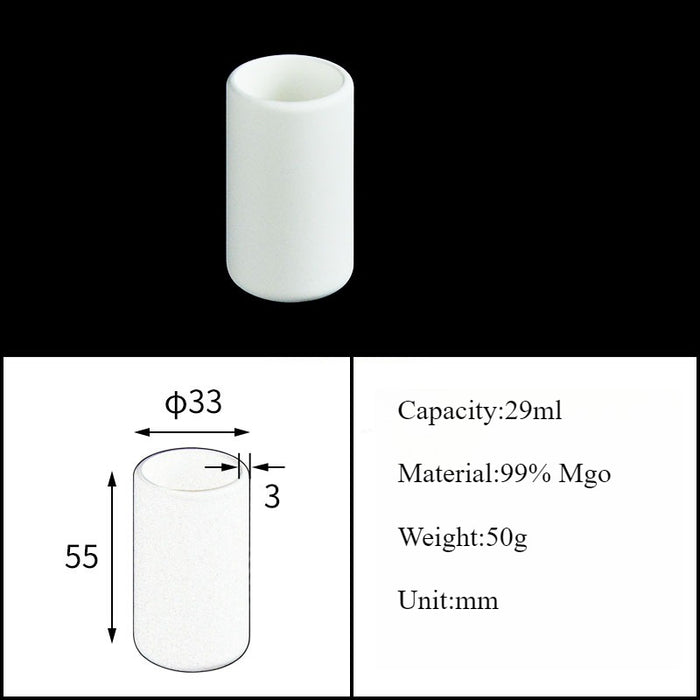 Magnesia Crucible Magnesium Oxide Crucible Mgo Cylinder| NEXACULE - Magnesia Crucible