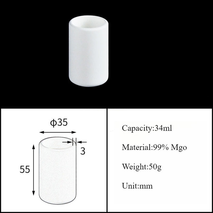 Magnesia Crucible Magnesium Oxide Crucible Mgo Cylinder| NEXACULE - Magnesia Crucible