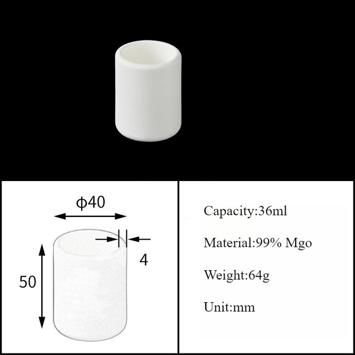 Magnesia Crucible Magnesium Oxide Crucible Mgo Cylinder| NEXACULE - Magnesia Crucible