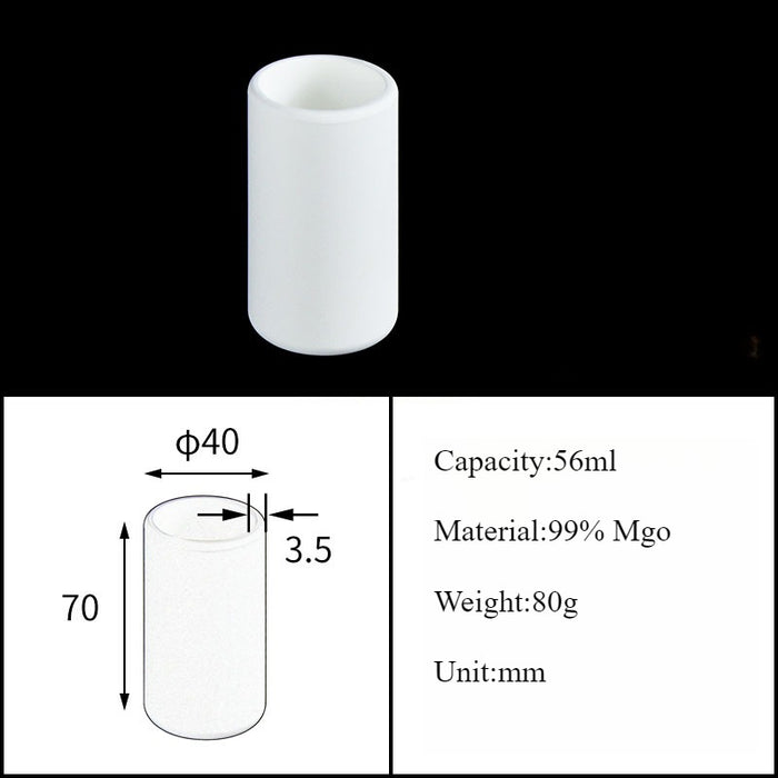 Magnesia Crucible Magnesium Oxide Crucible Mgo Cylinder| NEXACULE - Magnesia Crucible