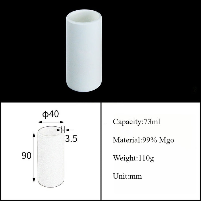 Magnesia Crucible Magnesium Oxide Crucible Mgo Cylinder| NEXACULE - Magnesia Crucible