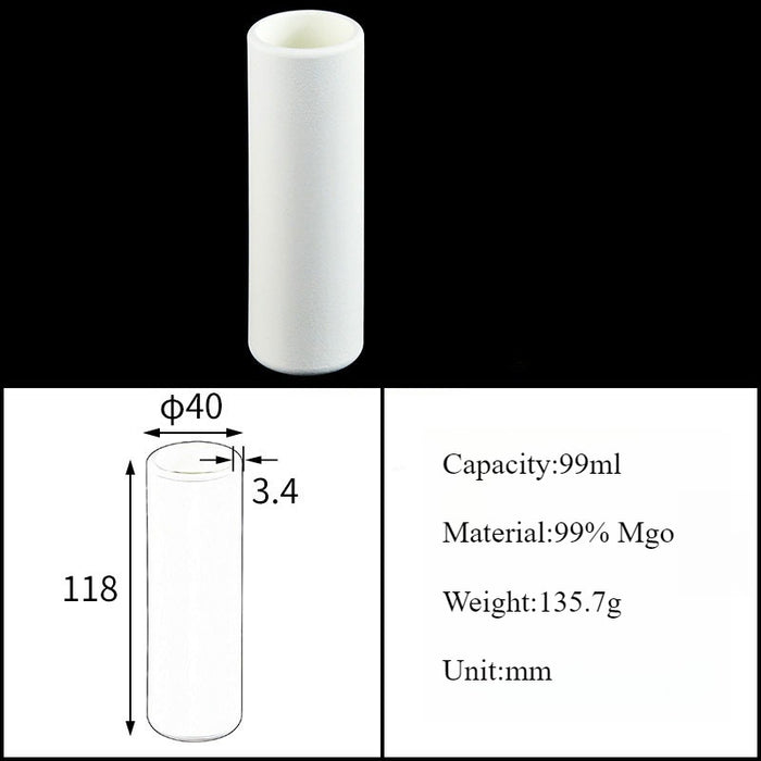 Magnesia Crucible Magnesium Oxide Crucible Mgo Cylinder| NEXACULE - Magnesia Crucible