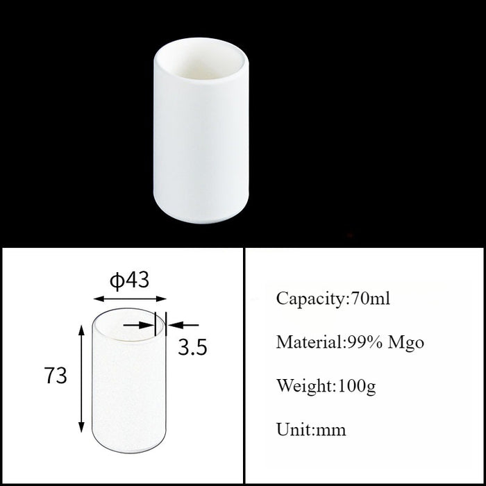 Magnesia Crucible Magnesium Oxide Crucible Mgo Cylinder| NEXACULE - Magnesia Crucible