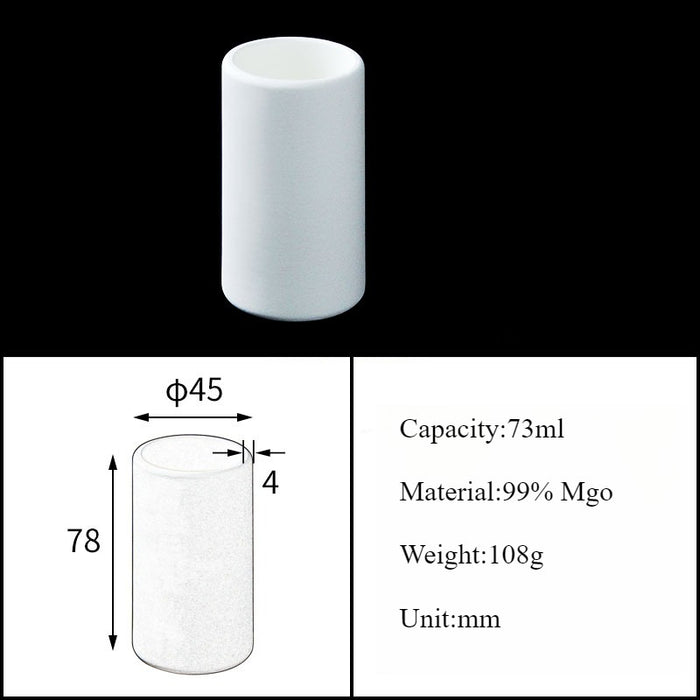 Magnesia Crucible Magnesium Oxide Crucible Mgo Cylinder| NEXACULE - Magnesia Crucible