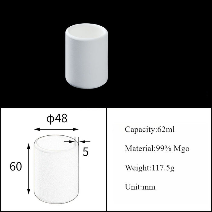 Magnesia Crucible Magnesium Oxide Crucible Mgo Cylinder| NEXACULE - Magnesia Crucible