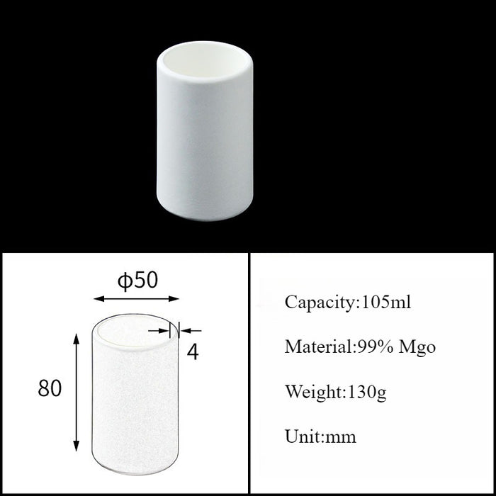 Magnesia Crucible Magnesium Oxide Crucible Mgo Cylinder| NEXACULE - Magnesia Crucible