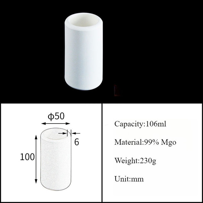 Magnesia Crucible Magnesium Oxide Crucible Mgo Cylinder| NEXACULE - Magnesia Crucible