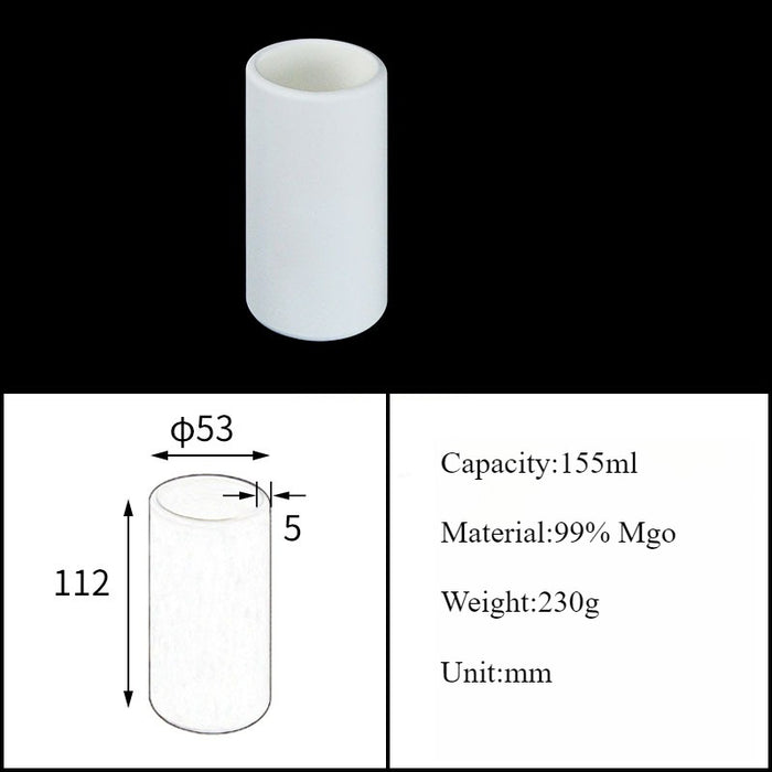 Magnesia Crucible Magnesium Oxide Crucible Mgo Cylinder| NEXACULE - Magnesia Crucible