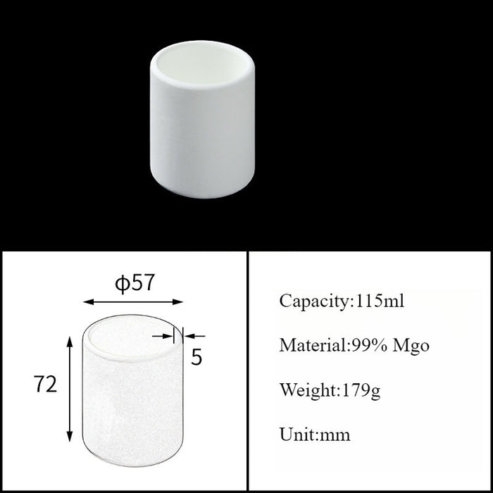 Magnesia Crucible Magnesium Oxide Crucible Mgo Cylinder| NEXACULE - Magnesia Crucible