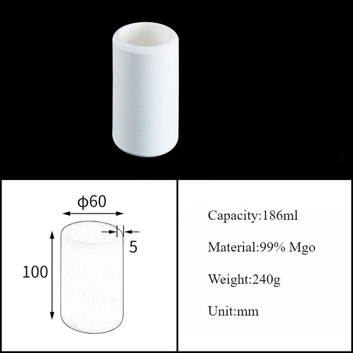 Magnesia Crucible Magnesium Oxide Crucible Mgo Cylinder| NEXACULE - Magnesia Crucible