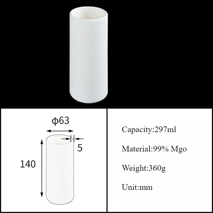 Magnesia Crucible Magnesium Oxide Crucible Mgo Cylinder| NEXACULE - Magnesia Crucible