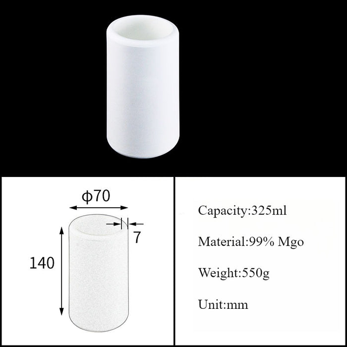 Magnesia Crucible Magnesium Oxide Crucible Mgo Cylinder| NEXACULE - Magnesia Crucible